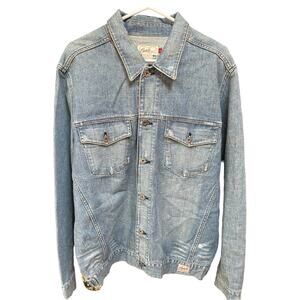 Hollister Co Custom Denim Jean jacket Coat L